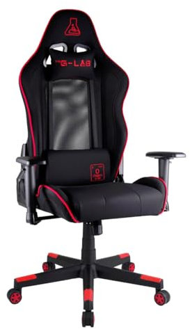 The G-Lab - K Seat Oxygen XL - Chaise Gaming Mesh - Chaise Gamer Ergonomique Confortable - Chaise De Gamer avec Appui-tête - Dossier Inclinable A 150°- Chaise De Bureau Accoudoirs 3D - Nouveau 2022