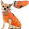 Hjumarayan Hundemantel für Kleine Mittelgroße Grosse Hunde, Hundemantel Winter Warme Hundejacke Wintermantel Hund Wasserdicht Hunde Mantel Gefüttert, Chihuahua Kleidung Winter (Orange XS)