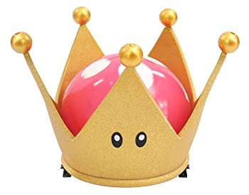 C-ZOFEK Bowsette Crown Gold Plastic Halloween Cosplay for Women