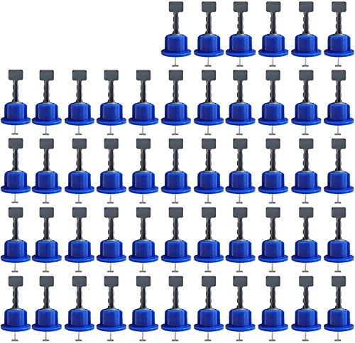 Tile Vibration Tool 50pcs Flat Ceramic Floor Wall Construction Tools Reusable Tile Leveling System Kittile Leveling System Kit for Tile Dropship Leveling Suction Cup Vibrator