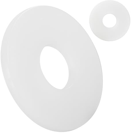 Lot de 10 grandes rondelles en plastique DIN 9021 - M4 - Rondelles avec grand diamètre extérieur - Disques de carrosserie en nylon PA de qualité supérieure - Disques en plastique - Disques U polyamide