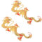 NUOBESTY 2pcs Dragon Embroidery Patches Dragon Embroidered Appliques Chinese Dragon Iron on Patches Dragon Sew on Patches for DIY Chinese Dragon Costume Jeans Jackets Clothing Bags