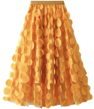 seiveini Tüllrock Damen 50er Rockabilly Lang Retro Vintage Spitze Geschichteter Rock Taille Elastische Maxirock Tütü Röcke A-Linie Festliche Party Kostüm Halloween Weihnachten
