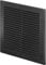 Awenta Plastic Air Vent Grille Cover 200x200mm 8x8 inch, Black with Insect Grid Fly Net, Screw Hole Covers for Better Look
