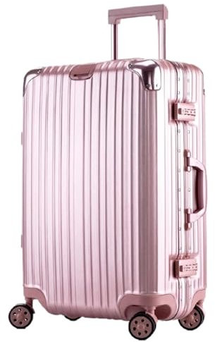 ASHSDI Koffer Reisekoffer Trolley Koffer Mit Rädern, Großes Fassungsvermögen, Hartkanten-Gepäck, Sicherheitskombinationsschloss Boardcase Handgepäck (Color : B, Size : 24in)