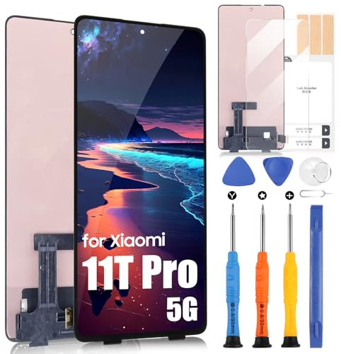 AMOLED LCD Display per Xiaomi 11T Pro 5G 2107113SG LCD Schermo per Xiaomi 11T 5G 21081111RG Sostituzione dello Schermo Touch Screen Assembly con Riparazione Kit