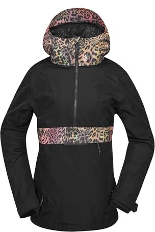 Volcom Damen Ashfield Anarok Snowboard Ski Jacket Schneejacke, Schwarz, XL