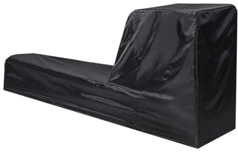 ZONADAH Rowing Machine Cover 241x61x100cm Fitness Equipment Protective Cover Oxford Waterproof Machine Cover for Indoor and Outdoor Rowing Machine Black