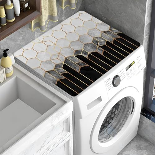 Waschmaschinenauflage,Waschmaschinen Staubschutz,Abdeckung für Waschmaschine,Kühlschrank Waschmaschinenabdeckung,Waschmaschine Staubschutzhülle,Staubschutzhülle Waschmaschinen
