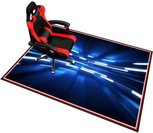 Laegnfho 160 x 200 cm Tapis de Protection de Sol, Tapis de Chaise Gaming, Tapis de Chaise de Bureau pour Sol Dur, Tapis de Chaise à Rouler, Tapis de Protection Professionnel pour Gaming et Le Travail