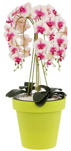 botle Große Blumentopf Übertopf Blumenkübel 40 cm x 36,1 cm Lime Pflanzkübel Pflanztopf Kunststoff runder Deckel klassisch glatt matt