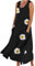 HAOLEI Linen Dresses for Women UK Sale Elegant Sleeveless Maxi Dress Plus Size Ladies Summer Tshirt Dress Casual Loose Beach Long Dresses Boho Cotton Linen A Line Flowy Tank Sun Dress with Pockets