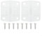 CWOQOCW Cooler Plastic Hinge Set Replacement Kit for Coleman 2 Hinges 8 Screws 5283-1141 for Models 5254D 5255D 5227B 5240 5241 5245