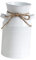 POPETPOP Vaso in Ferro battuto Arredamento del Cortile Vaso Rustico Decorazioni Ornamenti bidone del Latte zincato lattina Vaso di Fiori Rustico Secchio Vaso di Fiori Ferro da Stiro Bianca