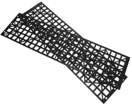 Ciieeo 1 Pair Foldable Tire Skid Mat Car Snow Plate for Traction Snow Mud Easy Install Tire Accessories for Emergency Escape Ultra Cold Weather Durable Design
