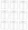 12 Pièces Contenants de Rangement Ronds Plastique Transparent Couvercle pour Perles Échantillons de Produits de Beauté