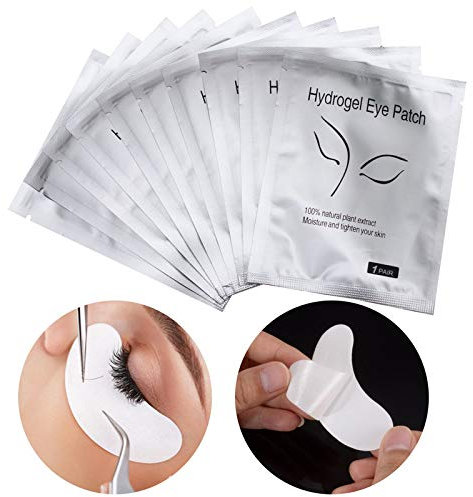 Wimpern Pads, PChero Fusselfrei Gel Augenpads für Wimpernverlängerung, Feuchtigkeit Spendende, Anti-Augenringe (50 Paare)