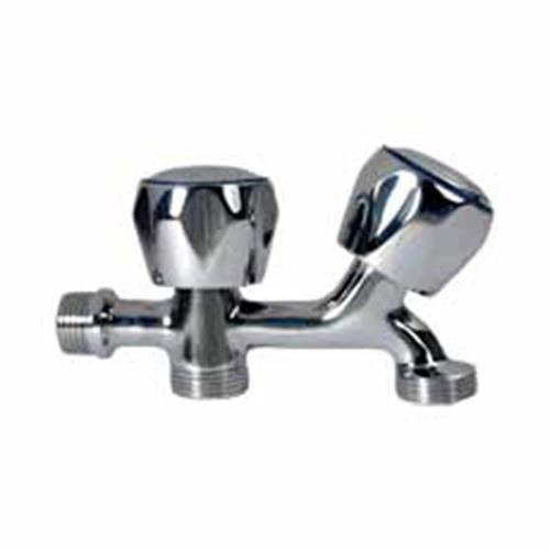 Mirtak Grifo Lavadora Doble Rosca V/Metal Cromo (BL) B65201