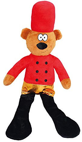 Holly & Robin Nutcracker Bear Supersize Plush Dog Toy Soft Squeaky Fun Interactive Chewing Playing Cuddly Stuffed Lightweight Washable for All Breeds