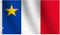 rhungift Acadia nautische Flagge, groß, 91 x 152 cm, moderat, für den Innen- und Außenbereich, 100D-Polyester-Messing-Ösen für einfache Ausstellung von kanadischen – akadische Flaggen, Banner Kanada