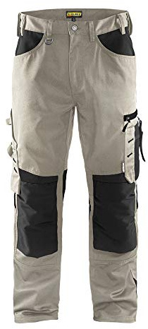 Blaklader 155618602799C152 Handwerker Arbeitshose ohne Nageltaschen, Steingrau/Schwarz, Größe C152