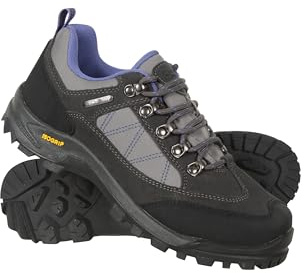 Mountain Warehouse Storm Womens Waterproof IsoGrip Shoes - Waterproof Ladies Rain Boots, Breathable, Suede Upper Shoes - for Spring Summer, Walking & Hiking
