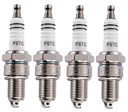 GOOFIT Zündkerze F5TC Ersatz Für 50ccm 70ccm 90ccm 110ccm ATV 150 Zündkerze Moped Motorroller Go Kart Pocketbike 4P