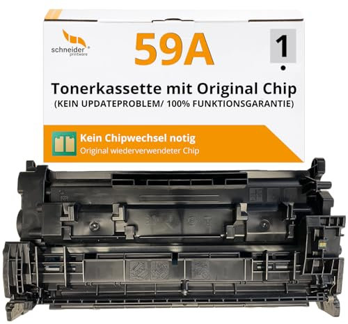 schneiderprintware [Mit Original-Chip | wiederverwendet] Toner kompatibel für HP 59A CF259A 59X für HP Laserjet Pro M304a M404d M404 DN dw n MFP M428dw M428fdn M428fdw M428m