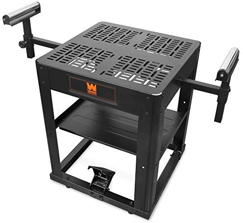 WEN Multi-Purpose Rolling Planer and Miter Saw Tool Stand with Extension Rollers (MSA658T)