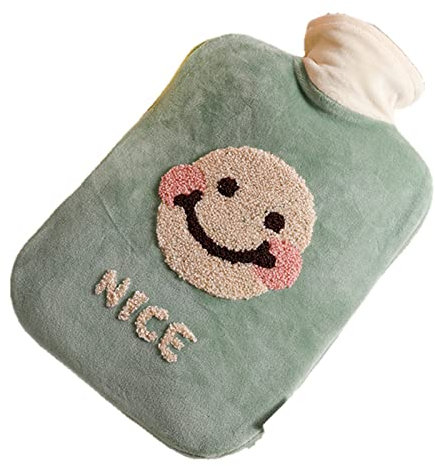 UKKO Bouillotte Hiver Main Chaude Eau Chaude Bouteille Injection D'Eau Portable Bouteille Eau Bouteille Thermos-2000Ml D