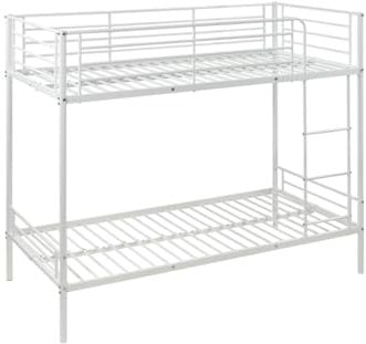 Vente-unique-Etagenbett - 2 x 90 x 190 cm - Weiß - DUOTIS II