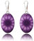 Boho Groß Mandala Design Rund Leicht Ohrringe Hängend Schmuck für Damen (Stil 44 - Violett)