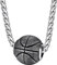 FaithHeart Basketball Kette Anhänger für Herren Jungen Hip pop Sport Schmuck Edelstahl Charm Halskette mit Basketball Anhänger für Weihnachten Geburtstag