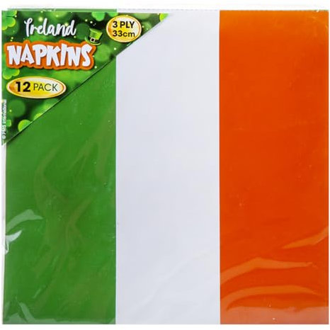 12 X Irische Flagge Servietten st Patricks Tag Party Geschirr Dekoration Packung Irland Themen Papier Serviette 3ply Serviette