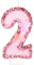 Geburtstagskerzen Zahlen 2, Schmetterling Kerzen Geburtstag, Personalisierte Geburtstagskerzen Kinder, Rosa Tortendeko 2 Geburtstag, Glitzernde Kuchendeko für KinderGeburtstags, Erwachsenen-Jubiläum