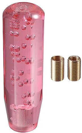 A ABSOPRO Auto Langlebig Schaltknauf Stick 15cm Universal Acryl Ersatz Rosa