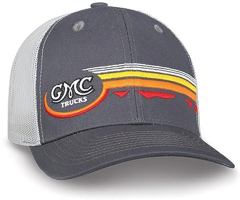 GMC Trucks Mesh Back Hat - Vintage Snapback Cap, Grau, Einheitsgröße