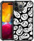 DAIZAG Schutzhülle kompatibel mit iPhone 15 Plus, H0S, schwarz und weiß, Smile Face Street Fashion Design für Jungen Mädchen Grafik stoßfest weiches Silikon TPU rutschfeste Hülle für iPhone 15 Plus
