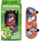 SPITBOARDS 34mm x 96mm Pro Fingerboard Set-Up (Complete) | Real Wood Deck | Pro Trucks with Lock-Nuts and Pro Bushings | Polyurethane Pro Wheels with Bearings | Hooded Teddy