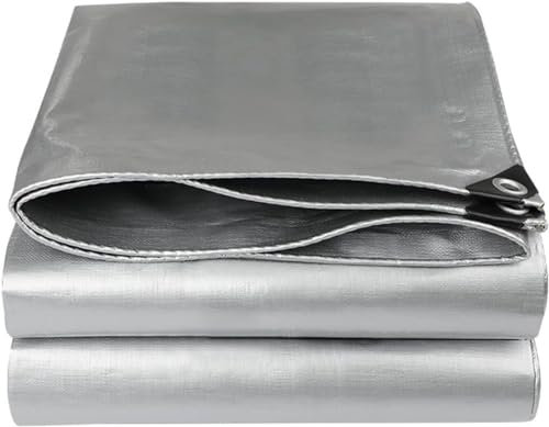 Lona Impermeable de PE, Toldo Reforzado Lonas para Piscinas con Ojales de Aluminio, Lona de Protección para Muebles, Jardín, Piscina y Coche (Size : 4x8m(13x24ft))