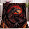 Kuscheldecken Anime roter Drache Flanelldecke Sofadecke, Wolldecke, Bettlaken, Wärme und Isolierung Decke, Klimaanlage Decke für Wohn und Schlafräume 180 x 200cm