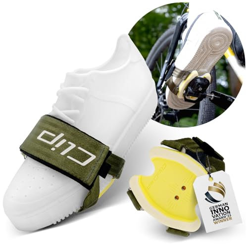 ClipClap® Clix-Adapter Explore Olive | Klickschuh-Alternative für Gravel, MTB, Trekking | Fahrrad Zubehör | Kompatibel mit Shimano SPD Cleats | für Klickpedale & SPD Pedale | Adapterplatte | OneSize