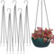 5 Stück Hängende Kette Blumentopf Blumenampel Metall Ketten Zum Aufhängen Schwarz 16 Zoll Metallkörbe Aufhängehaken für Vogelhäuschen Blumenampel Kettenaufhänger für Blumentöpfe Aufhänger