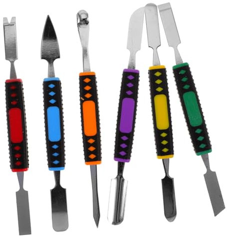 jojofuny 6-Teiliges Edelstahl Öffnungswerkzeug Set Spudger Für Handy Reparatur Tablet Und Laptop Kompaktes Hebelwerkzeug Mit Langlebigem Griff Tragbar Und Wiederverwendbar
