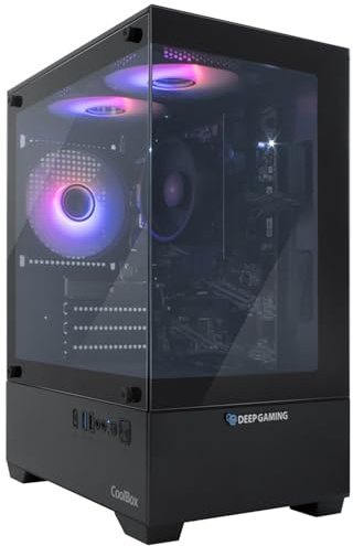 DeepGaming PC Gamer AMD Ryzen 7-5700G/32GB RAM/Nvidia RTX 5060 8GB/1TB SSD M.2/WiFi + Bluetooth/Windows 11 Pro. Negro, Ordenador de Sobremesa