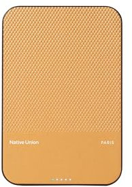 Native Union - Batería portátil (Re) Classic Power Bank | Magnética - Compatible con MagSafe 5000mAh 15W - Cable USB-C Incluido - iPhone 16, 16 Plus, 16 Pro, 16 Pro MAX, AirPods y más (Kraft)