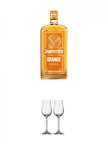 Jägermeister Orange 33% Deutschland 1,0 Liter + Stölzle Nosingglas für Destillate 2 Gläser - 2050030
