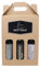 Personalised Kraft Beer Box Carrier & 3 Bottles of Beer Gift Set For Men, Dad, Son & Grandad For Christmas, Birthday & Father's Day 4.8% vol (Hawkstone Beer 4.8% vol)