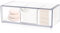Pavlleen Badezimmerschrank Wattepadspender, Wattestäbchen Behälter, Acrylbox Schubladen Make-up Organizer 3 Fächer, Für Wattestäbchen, Make-up Eier, Haargummis, Zahnseide-Sticks, Transparent