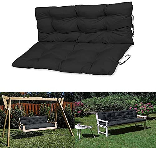 Wasserdichtes Outdoor Bankkissen mit Rückenlehne Polster für Garten Sitzgelegenheit 2/3 Sitzer & Rückenkissen Set Hängematte Kissen Bezug für Holzstuhl Palette